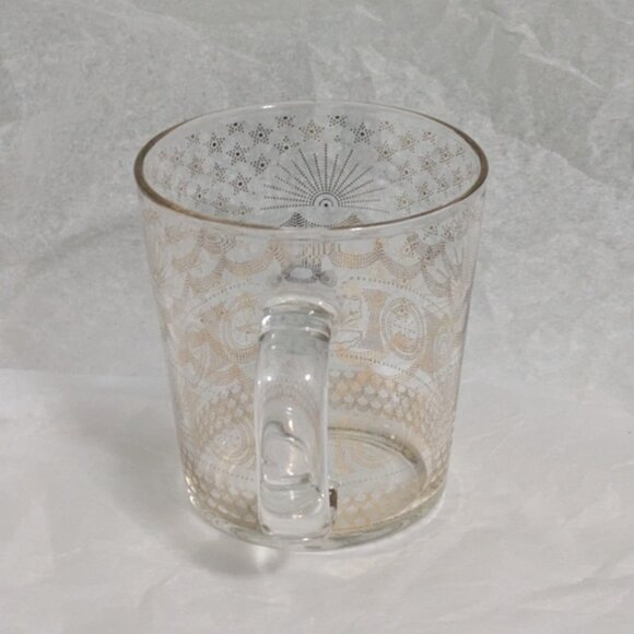 Limited Edition 2017 Starbucks Golden Sea Clear Glass Mug 14oz - Picture 5 of 6